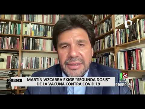 Martín Vizcarra exigió a Minsa aplicarle la segunda dosis contra el COVID-19