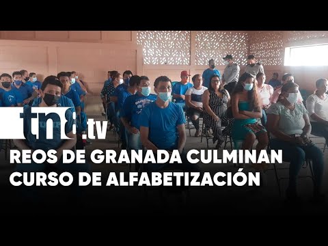 23 presos reciben certificación al culminar curso de alfabetización en Granada - Nicaragua