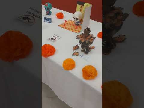 Exposición del día de Muertos. en la Casa de la Magnolia. hecho por Alumnos de la BUAP.