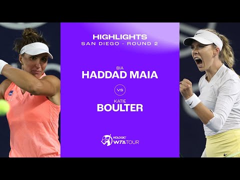 Beatriz Haddad Maia vs. Katie Boulter | 2024 San Diego Second Round | WTA Match Highlights