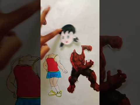 Shizuka ❤️ Hulk funny clip 😂😂😅#motupatlufun #spiderman #littlesingham #brazil #america