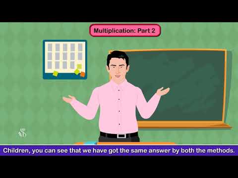 4th Maths | Multiplying a two digit numbers by a two digit number | English Medium