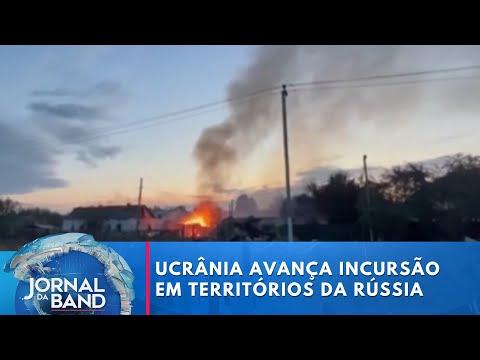 Ucrânia avança incursão em territórios da Rússia | Jornal da Band