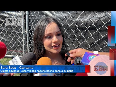 SARA SOSA habla del talento de MANUEL JOSÉ y desmiente haber tenido que ver con la muerte de su papá