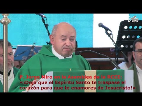 P. Jorge Miro en la Asamblea de la RCCE: «¡Deja al Espíritu Santo traspasar tu corazón!»