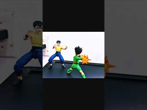 Quick stop motion fight! #anime #animeedit #stopmotion #hxh #viral #shorts #fypシ #gon #yusuke #toys
