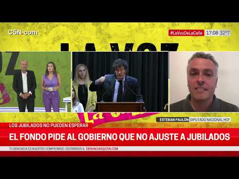 El FONDO pidIó al GOBIERNO que no AJUSTE a JUBILADOS: hablamos con el diputado ESTEBAN PAULÓN