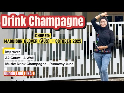 Drink Champagne - Line dance | Choreo : Maddison Glover (AUS) - Improver - October 2025