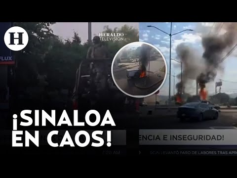 ¡Bloqueos, enfrentamientos y 12 asesinatos! Así han sido los cuatro días de violencia en Culiacán