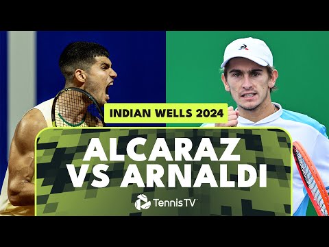 Carlos Alcaraz Begins Title Defence vs Arnaldi! | Indian Wells 2024 Highlights