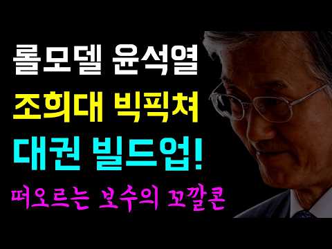 조희대의 <strong>빅픽쳐</strong> '대권 빌드업!', 살아있는 권력에 각 세우기!?ㅋ, 떠오르는 보수의 꼬깔콘... 개나소나 대통령??