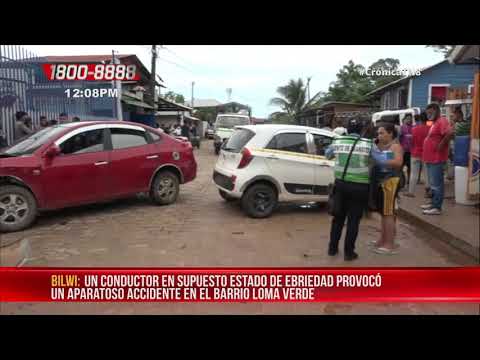 Invasión de carril e irresponsabilidad provoca accidente en Bilwi - Nicaragua