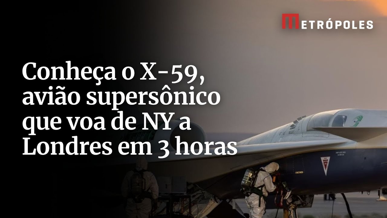 Conheça o X 59 avião supersônico que voa de NY a Londres em 3 horas