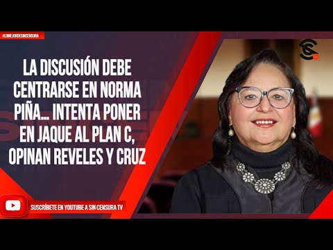 LA DISCUSIÓN DEBE CENTRARSE EN NORMA PIÑA… INTENTA PONER EN JAQUE AL PLAN C, OPINAN REVELES Y CRUZ