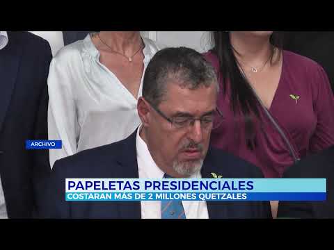 Papeletas presidenciales costaran más de 2 millones de Quetzales