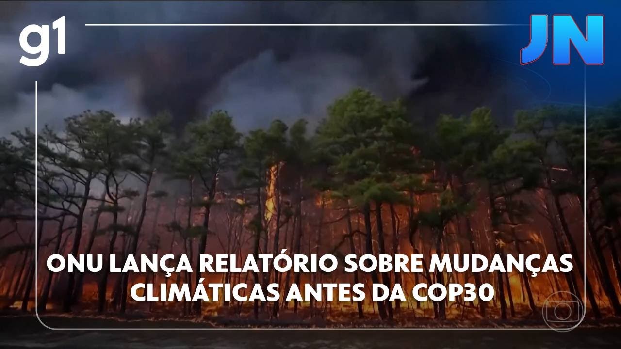 Jornal Nacional ONU prevê redução nas emissões de gases que aquecem o planeta mas em ritmo lento  TV Online Jornal Nacional ONU prevê redução nas emissões de gases que aquecem o planeta mas em ritmo lento