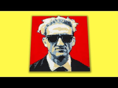 CASEY NEISTAT'S PORTRAIT MADE OUT OF LEGO BRICKS!