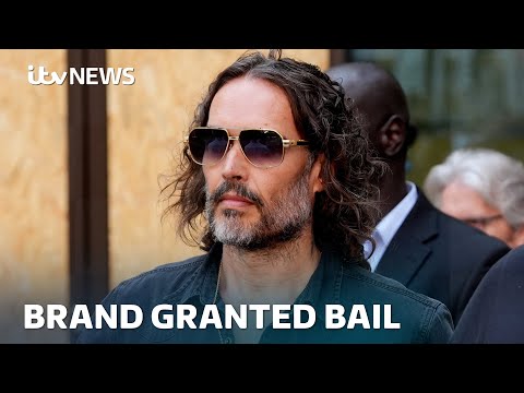 Russell Brand granted bail after appearing in court on rape and sexual assault charges | ITV News