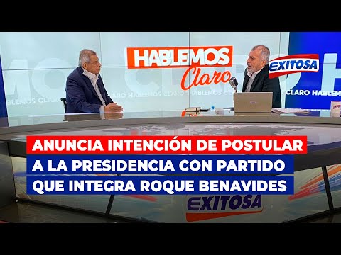Márquez anuncia intención de postular a la presidencia con partido que integra Roque Benavides