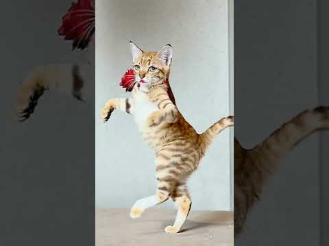 Graceful Cat Dances Swan Lake Like a True Ballerina! 🩰🐱✨ #cat #wildtv #funny #animation