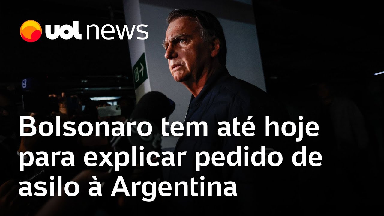 Defesa de Bolsonaro tem até hoje para explicar a Moraes pedido de asilo à Argentina