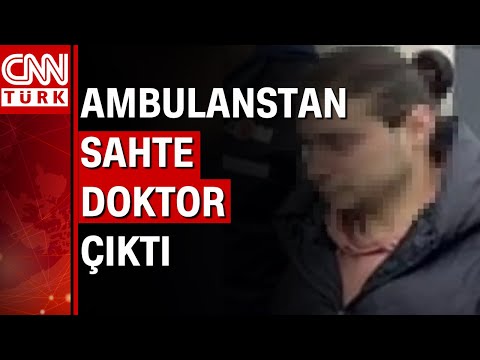 Yine bir sahte doktor vakası! Ambulanstaki sahte doktor, polisin yol uygulamasında yakalandı