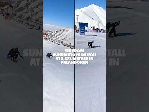 Experience high-altitude skiing in Palandöken at 3,271 metres above sea level. #GoTürkiye