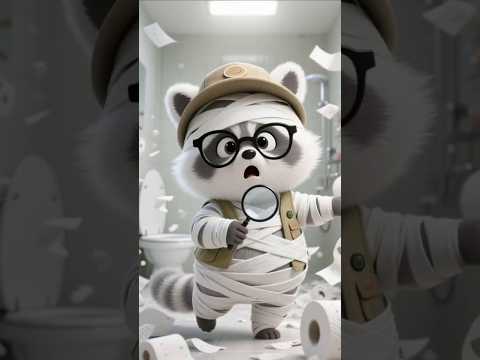 ¡MOMIA DESPIERTA en el BAÑO! Papel Higiénico Maldito 🧻 #BibiyAbuela #elgato #Shorts #Momia