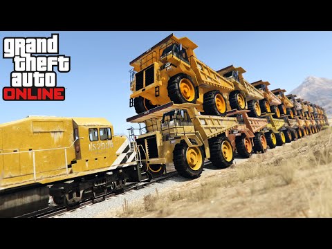 GTA 5 - ULTIMATE TRAIN STOPPING TEST (Funny Moments & Fails)