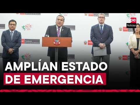 Gobierno amplía estado de emergencia en Trujillo y Pataz