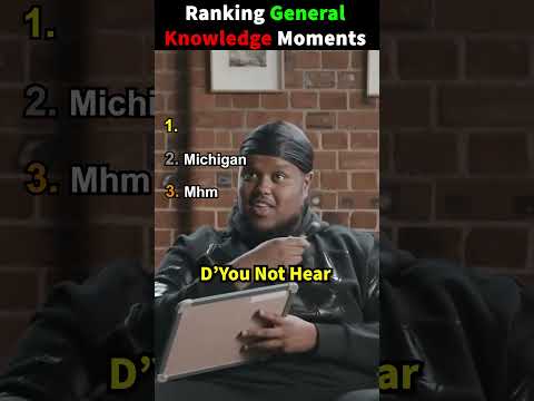 Ranking General Knowledge Moments