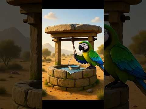 👉 Parrot Brings Coolness to Desert Animals! 🐦❄️ #ParrotStory #KidsShorts