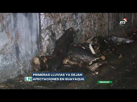 Primeras lluvias ya dejan afectaciones en Guayaquil