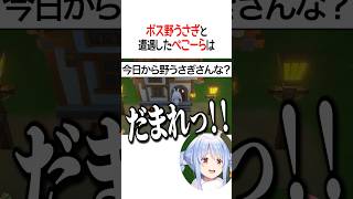 ボス野うさぎと遭遇したぺこーらは【ホロライブ切り抜き/Hololive】#shorts