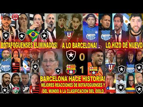 REACCIONES BOTAFOGUENSES ELIMINADOS Y DEL MUNDO AL BOTAFOGO 0-1 BARCELONA - EL ÍDOLO HACE HUSTORIA