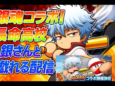 銀魂コラボ！長命高校で銀さんと戯れる配信【パワプロアプリ】