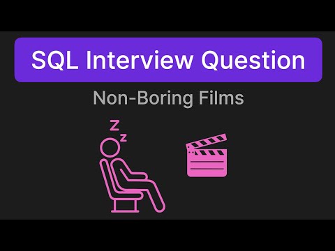 Non-Boring Films - SQL Technical Interview Question