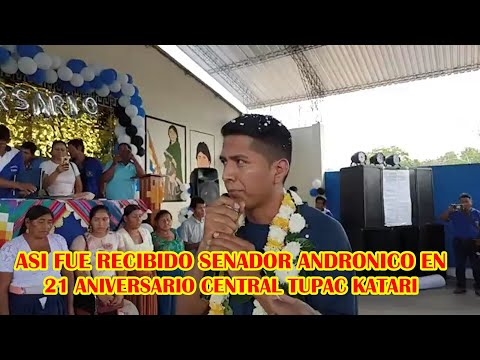 SENADOR ANDRONICO RODRIGUEZ PARTICIPA DEL ANIVERSARIO DE LA CENTRAL TUPAC KATARI..