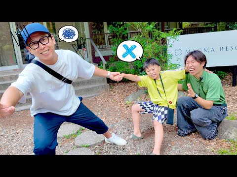 息子がホテルから帰ろうとしません・・・。MAGUMAリゾート1泊2日旅行VLOG【その1】川遊び&足湯編 #にじうさチャンネル
