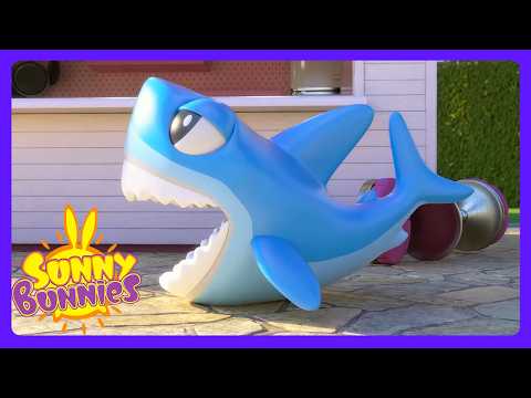 Sunny Bunnies - Shark Attack Fun in the Pool | Kids Cartoons | WildBrain Sunshine City