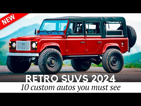 10 New SUVs that Preserve Retro Designs & Automotive Heritage Today (Interior/Exterior Footage)