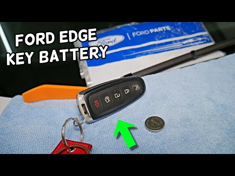 FORD EDGE KEY FOB BATTERY REPLACEMENT REMOVAL FORD EDGE 2011 2012 2013 2014 2015
