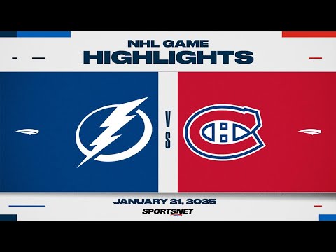 NHL Highlights | Canadiens vs. Lightning - January 21, 2025