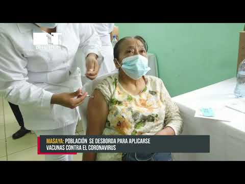 Población de Masaya se desborda para aplicarse vacunas contra la COVID-19 - Nicaragua
