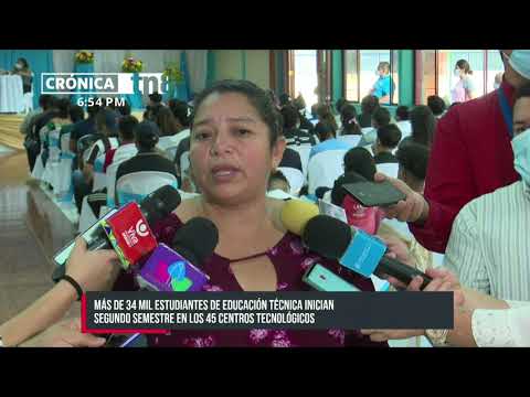 34 mil estudiantes de educación técnica de Nicaragua inician 2do semestre - Nicaragua