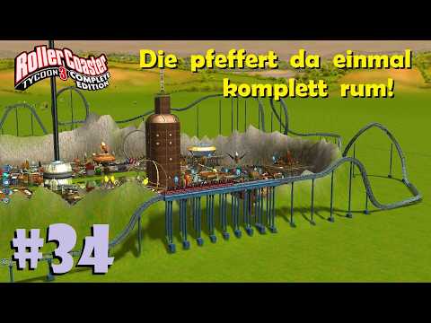 RollerCoaster Tycoon 3 #34 🎢 Der Kraterblitz ist der neue Star im Sci-Fi Bereich 🚀 "RETROALARM" 👽