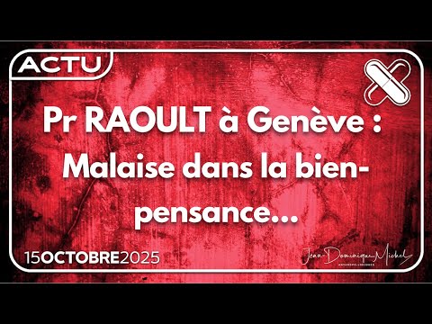 Le Pr Didier Raoult devant le Club suisse de la presse...