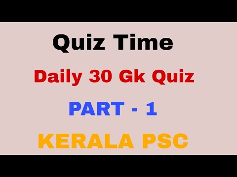 Top 30 Gk Quiz PART - 1 | Kerala Psc | #PreliminaryExam #LDC #Police | Degree Level Exam | #LGS