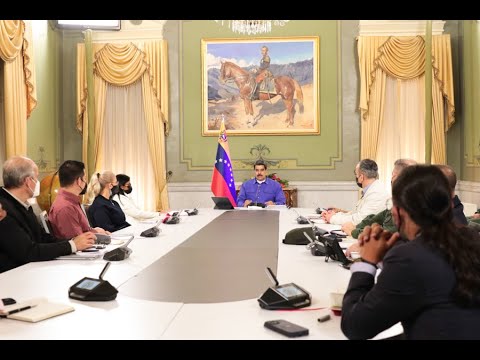 Presidente Maduro, reunión de Vicepresidentes y líderes en el Palacio de Miraflores, 16 mayo 2022