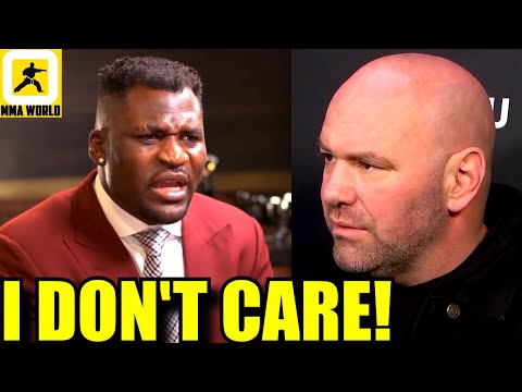 Francis Ngannou just reacted to Dana White saying he'll never compete in UFC again, Mike Perry, MMA